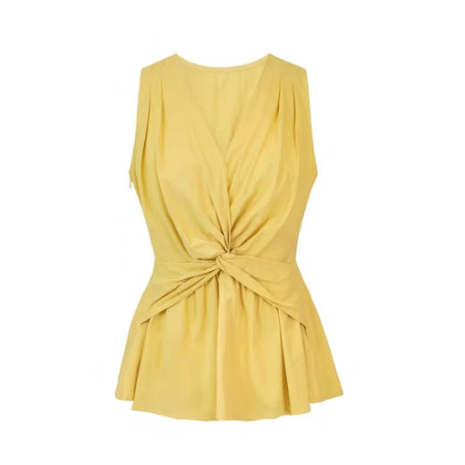 裁缝学苑AH40扭结V领无袖衬衫纸样女装背心上衣样板图纸版型 商品图5