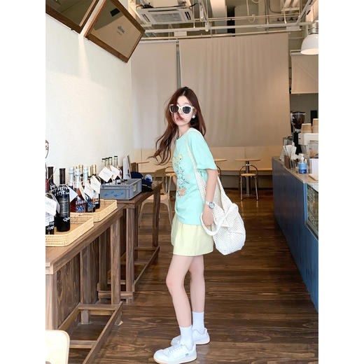 【110元任选2件】最后一波现货！海洋生物涂鸦印花T恤短袖or黄色短裤 商品图2