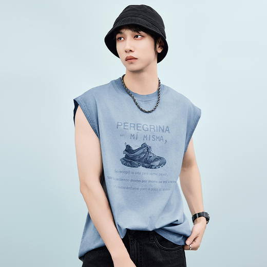 【新品上新】HX 夏季圆领背心微宽松纯棉C109520014101 商品图3