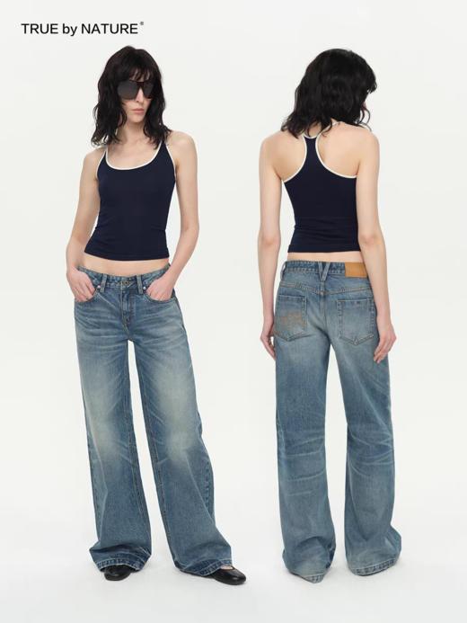 TRUE by NATURE/25SPN02/低腰牛仔裤女直筒长裤 商品图0