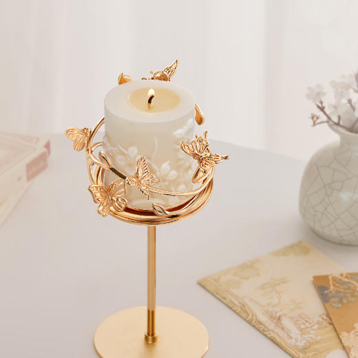 【故宫香氛】傍花观蝶香薰蜡烛烛台礼盒博物馆文创新婚生日礼物 商品图1