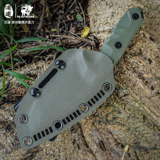 汉道-【迷你雇佣兵】D2钢高硬度战术直刀野外求生军刀户外小刀 商品图12