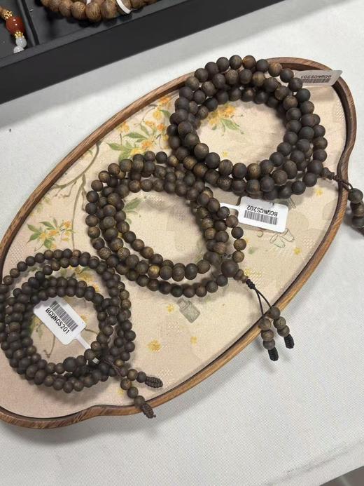 【沉香溯源】沉水级圆珠多圈 5mm/6mm/7mm BCQNCS201/BCQNCS202/BCQNCS203 （特殊商品请在收货之后48小时内申请退换货，过期不予处理！！！） 商品图2