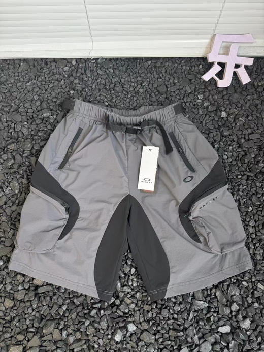 原单正品 Oakley 欧克利 夏季必备压胶拉链口袋弹性腰带 拼接拼色工装机能短裤 男女款

颜色：拼接色
尺码：S-XL 商品图0