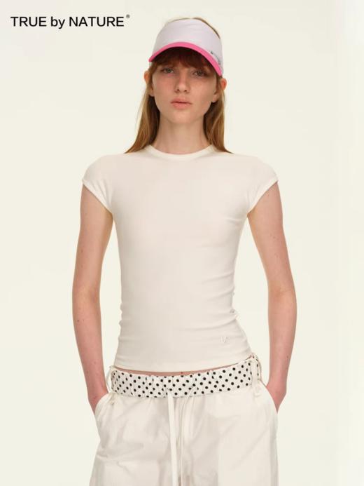 TRUE by NATURE/25SUT09/小飞袖圆领修身短袖T恤 商品图1