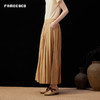 Famecoco范可儿炒色轻盈防紫外线大摆裙半身裙25夏新FAD3HA001 商品缩略图3