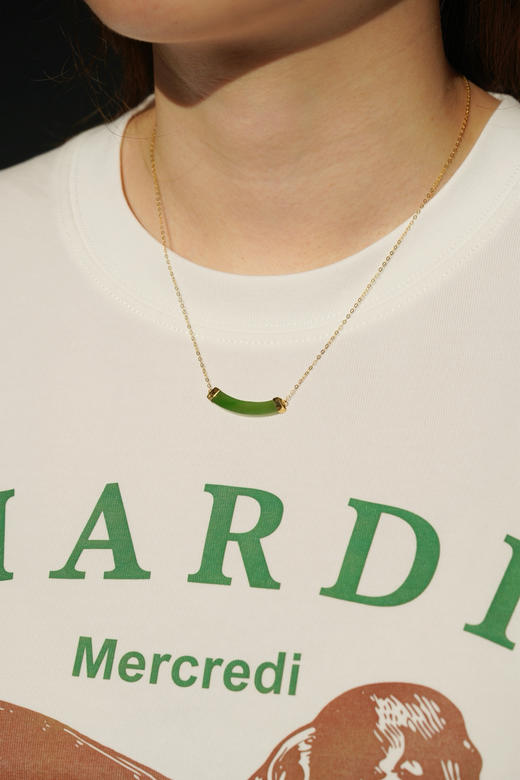 18k金镶嵌｜老坑碧玉smile 商品图4