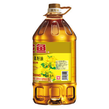 金龙鱼 食用油【保真菜籽油】低芥酸 非转基因压榨 特香菜籽油5L*4箱装 商品图3