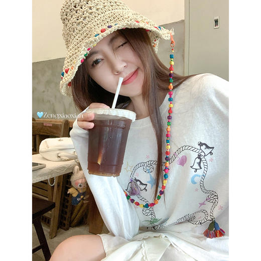 <曾小咸推荐>3.9现货秒杀 ！微信超特价！韩系立体装饰T恤 日常139.99 立减70 秒杀69.99！！ 串珠牛仔短裤 秒杀89.99！！ 商品图1