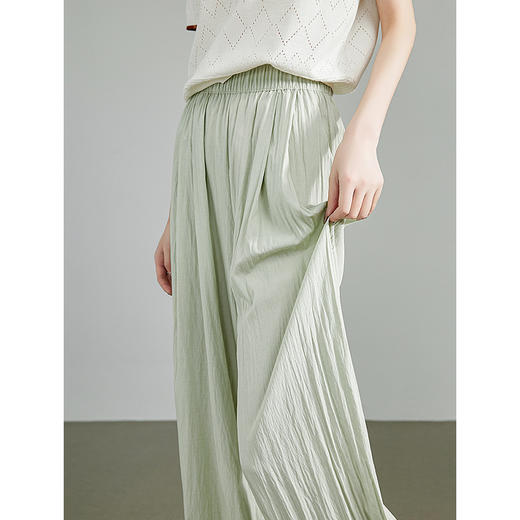 TOYOUTH初语薄荷漫波慵懒山本裤女休闲百搭阔腿裤 商品图3