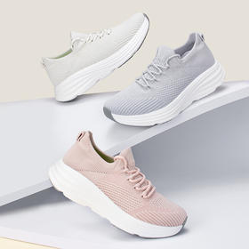 【羽翼轻透 缓震舒适】嘉适步休闲运动轻便飞织袜套鞋