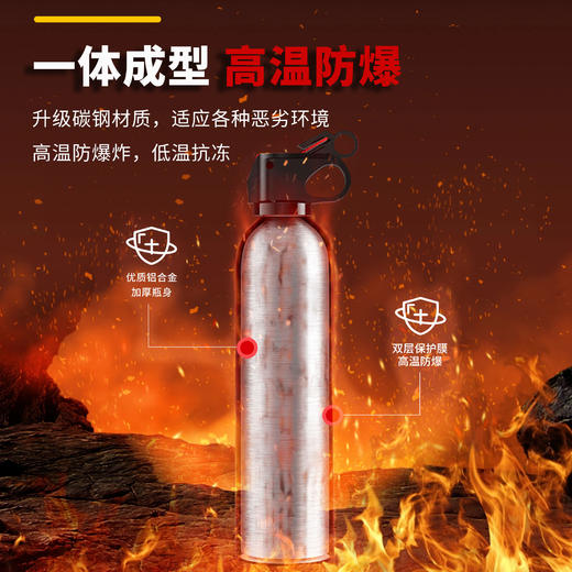 【森哥优选】车载家用灭火器 水基耐高温防爆私家车用便携年检消防器材3C认证*620ml 商品图2