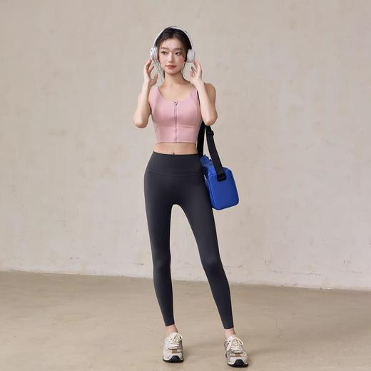 跃牌【安琪拉系列】新款高强度运动内衣防震前拉链防下垂裸感瑜伽服背心带胸垫WX407 商品图4