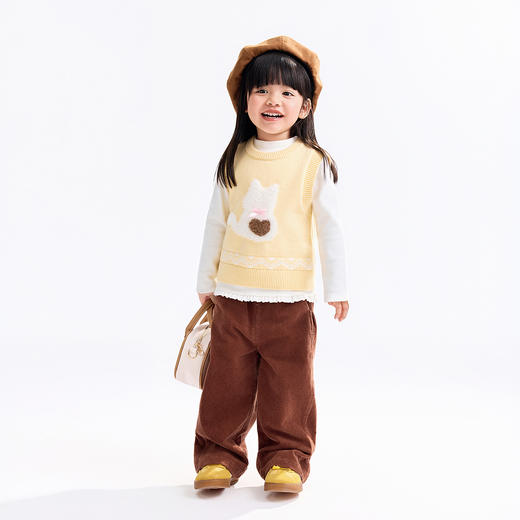 【实体店同款】女童圆领背心秋季新款安奈儿童装XG532121 商品图3