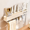 【免安装壁挂式刀架 筷子收纳置物架8367】🔺多功能一体化设计 安全稳固，承重力强🔺通风透气 免打孔安装，不伤墙面 商品缩略图1