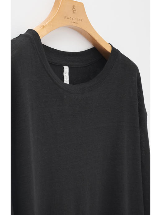 亚麻宽松长袖和短袖T恤 商品图3