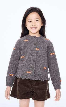 jnby  25年秋款   短款开襟毛衫 1P8312240