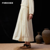 设计师品牌FAMECOCO桑蚕丝棉A字半裙长款大摆伞裙25夏新FAD3HA028 商品缩略图1