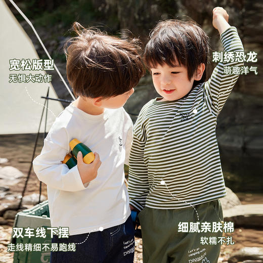 【新品】宝宝长袖T恤婴儿打底衫秋季男童上衣儿童衣服婴儿秋装小童童装潮t 商品图2