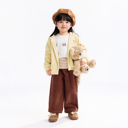 【实体店同款】女童针织外套秋季新款安奈儿童装XG535221 商品图3