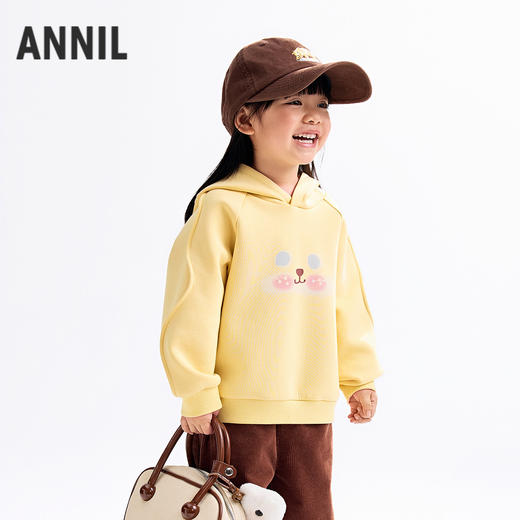【实体店同款】女童带帽长袖卫衣秋季新款安奈儿童装XG531206 商品图2