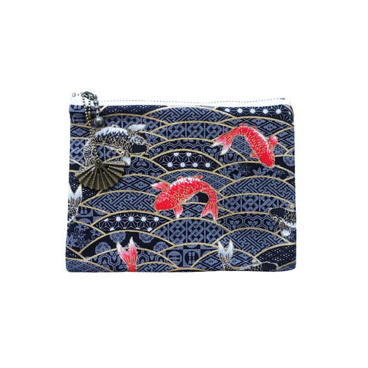 HUJI祤集Komon收纳包风の花经典烫金鲤鱼 商品图1