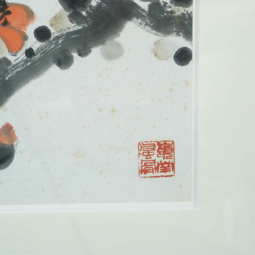 陈永锵《南天三月》国画原作68CM*68CM 手绘宣纸红棉 [含框] 商品图6