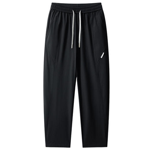 【超大码】【DH】大依优型大码潮流冰丝裤夏季裤子直筒加大码男士运动裤弹力空调裤胖子300斤 商品图3