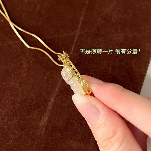 BM品牌玉髓佛公平安顺遂吊坠项链 商品图6