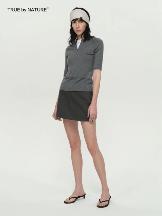 TRUE by NATURE/25SPT03/运动风拉链领口短袖T恤 商品图3