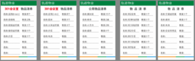 【TS】15-9CM物品清单表 亚克力+背面贴双面胶