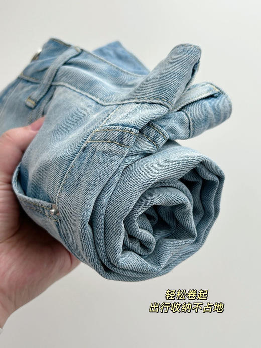 ✨【冰丝牛仔裤】三伏天都爱穿的牛仔裤，‎巨无敌凉快！⁡‪秦岚也爱的月光蓝，‪全网独一份的蓝❗品牌直发！‌ 商品图6