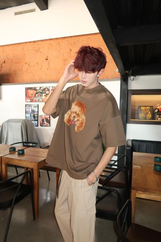 W422812225立体小狗短袖T恤 商品图1