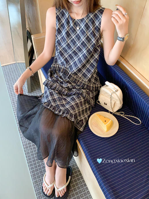 【折后再享2件88折】现货秒杀！微信打折价！木耳边花边拼蕾丝连衣裙 日常209.99/件 立减80 秒杀129.99/件！！ 商品图10