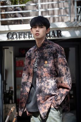 W415825298创意水墨衬衫外套