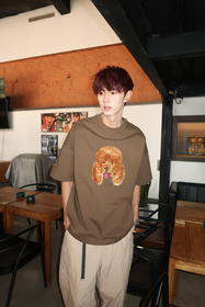 W422812225立体小狗短袖T恤