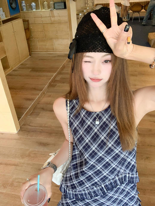 【折后再享2件88折】现货秒杀！微信打折价！木耳边花边拼蕾丝连衣裙 日常209.99/件 立减80 秒杀129.99/件！！ 商品图12