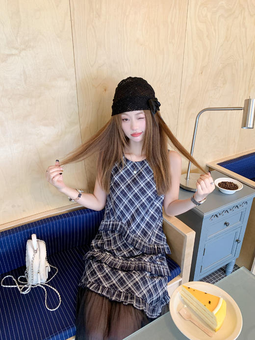 【折后再享2件88折】现货秒杀！微信打折价！木耳边花边拼蕾丝连衣裙 日常209.99/件 立减80 秒杀129.99/件！！ 商品图9