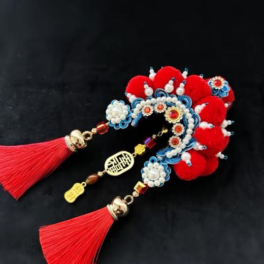 【京合坊非遗京剧绒球冰箱贴&挂件】匠人手工北京礼物文创冰箱贴戏曲帽盔礼品 商品图1