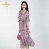 【罗马花园】乔万尼新品罗马花园印花茶歇中长款连衣裙ED2E525 商品缩略图1