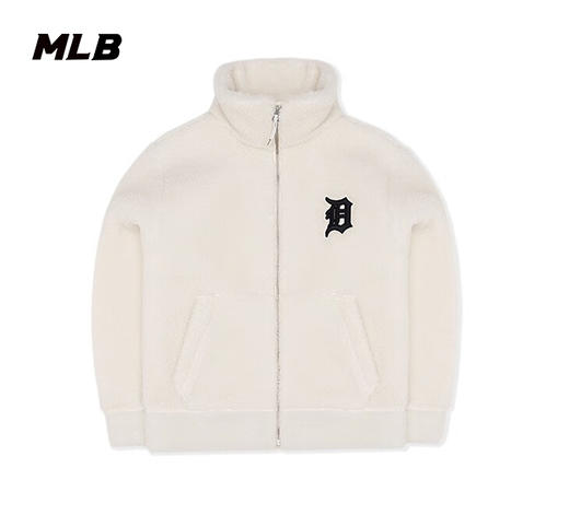 【年货专场】MLB秋季男女情侣NY羊羔绒外套3AFDB0326【微瑕热销中无货退款介意勿拍】 商品图3