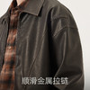 gxg.jeans男装 pu皮分割设计美式复古宽松夹克外套男 25年秋热卖 商品缩略图4