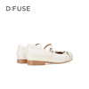 Dfuse迪芙斯2025秋季新款平底芭蕾鞋一字方头玛丽珍鞋朋克风单鞋女DFD3111031 商品缩略图8