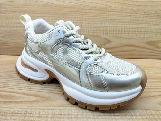 夏季新款豪行网面系带女鞋24278090厚底运动休闲透气凉鞋 商品图0