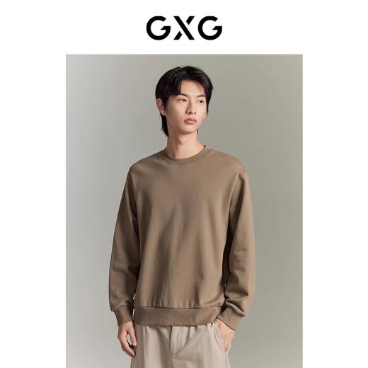 GXG男装 三色重磅挺阔晕染印花圆领卫衣休闲卫衣GEX13114663 商品图1