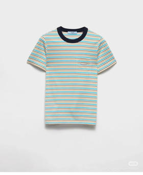 条纹圆领衫。自己备注号码颜色。  蓝条。红条