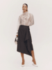 【提琴诗人】不规则立裁设计绵羊毛混纺半裙 商品缩略图0