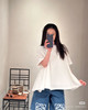 724-2 独家圆正 lew白色蓬蓬短袖T恤 立体秋千上衣 俏皮/艺术感/度假风 我穿M 商品缩略图4