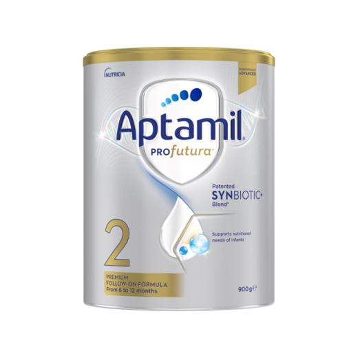 【品牌直供】澳洲Aptamil爱他美白金版较大婴儿配方奶粉 2段 6-12月 900g 商品图1