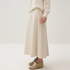 谜底半裙女2025秋季新品通勤百搭A型大摆裙松紧腰中长裙253MB1021 商品缩略图1